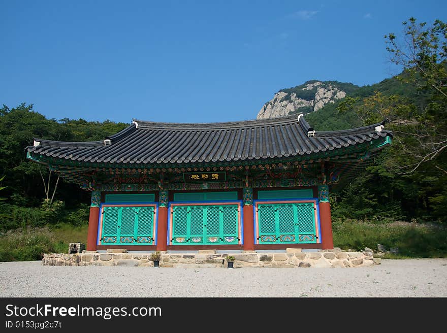 Buddhist temple in a Korean national park