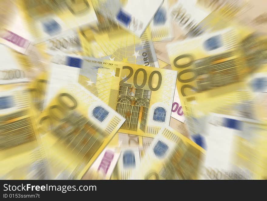 200 Euro Notes Texture