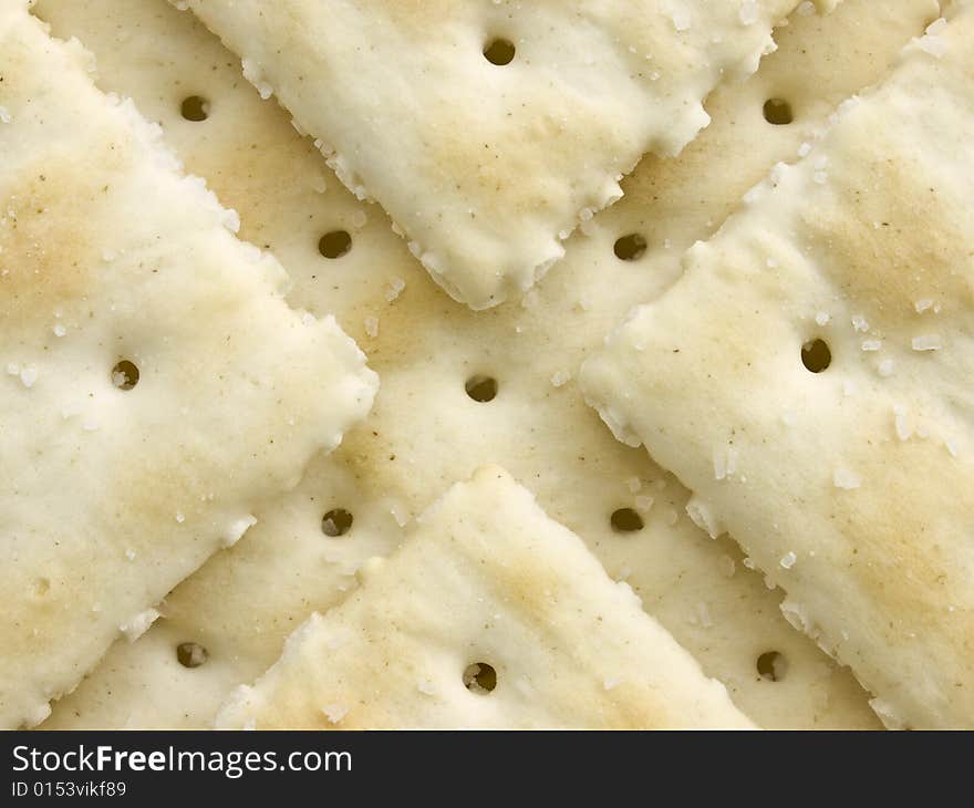 Salted Crackers with cross pattern