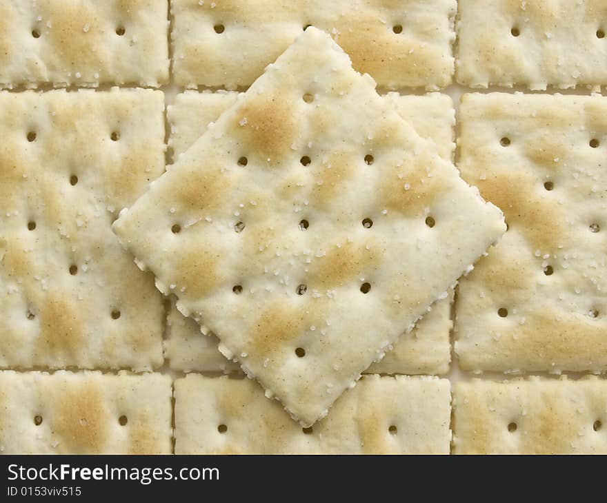 Salted Crackers with diamond pattern