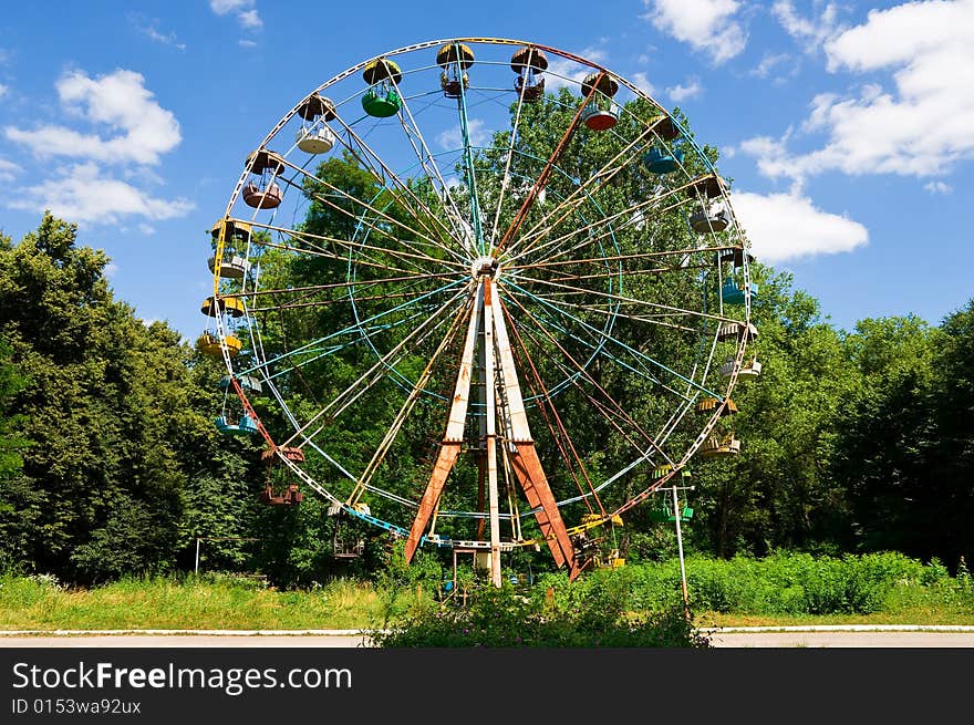 Ferris wheel in Chortkiv Ukraine