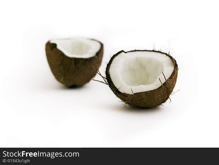 Coconut On White