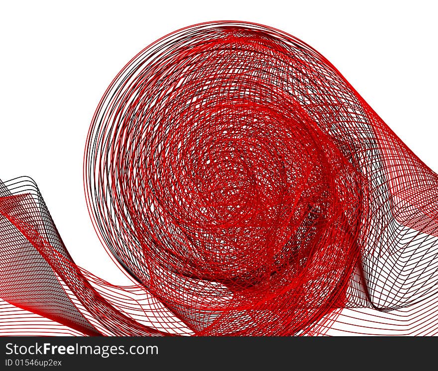 Abstract red background, vector illustration