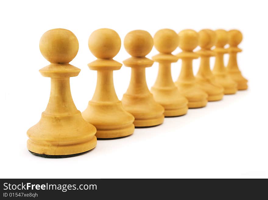 Row of pawns