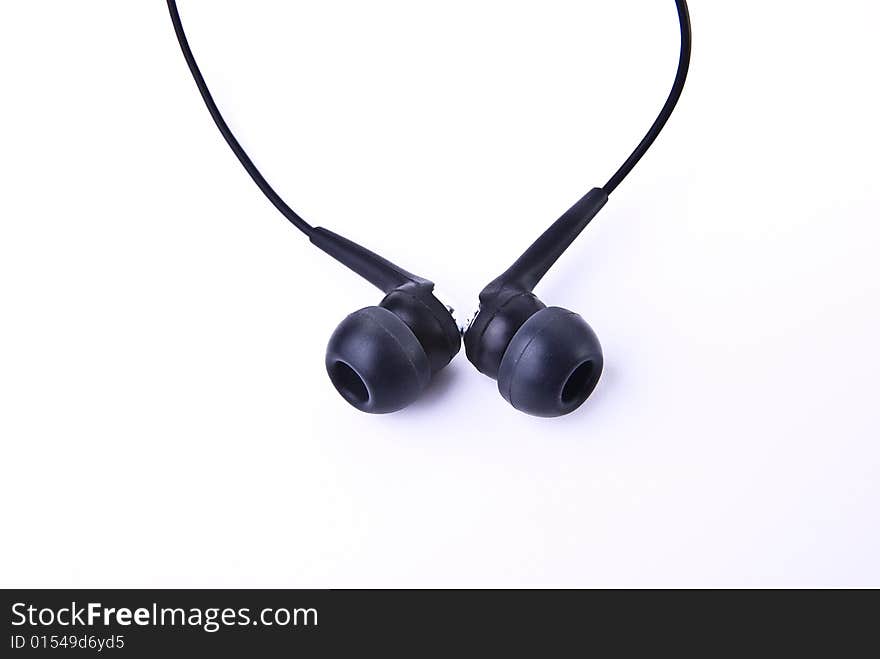 Black earphones