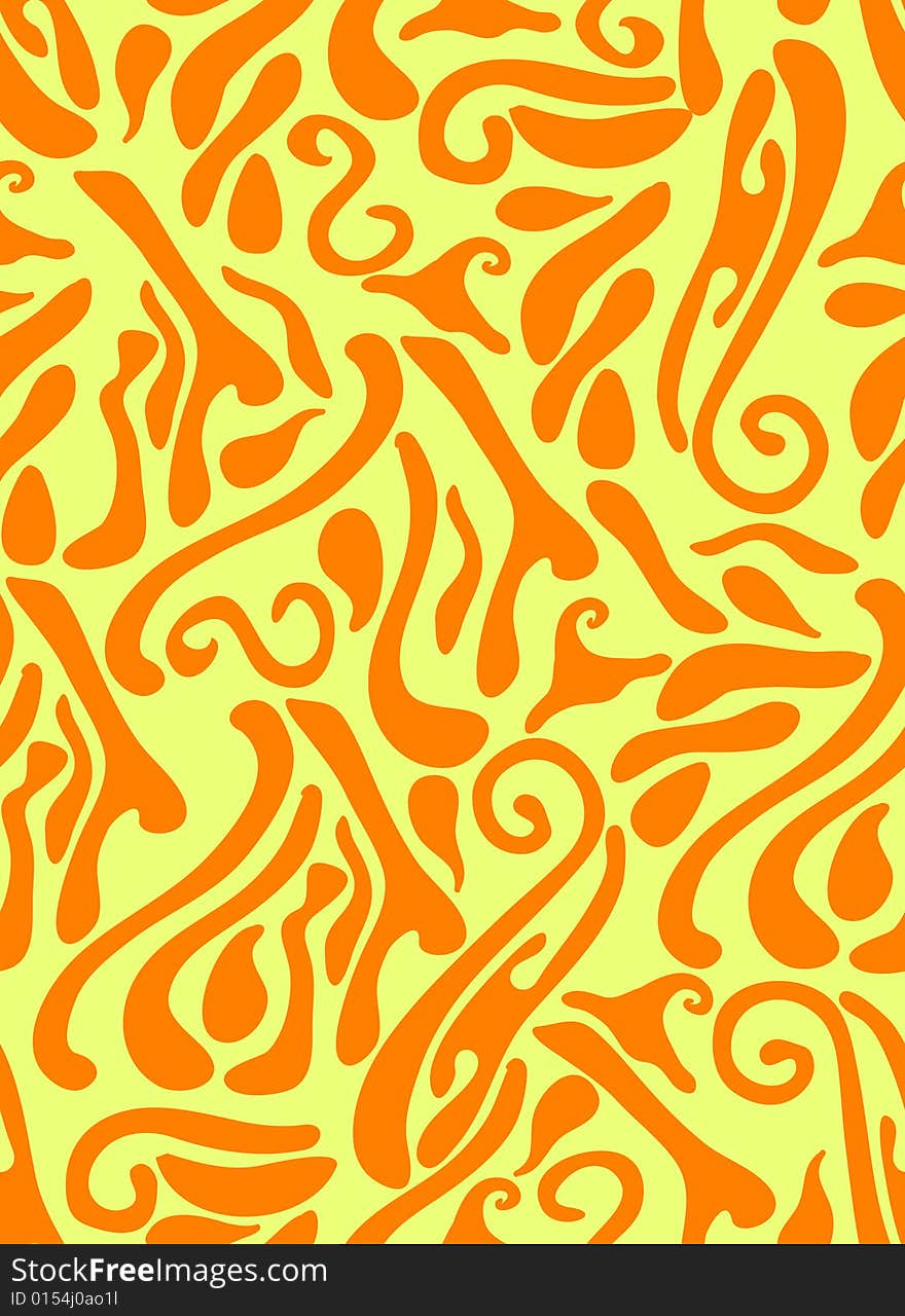 Vector illustration with orange abstraction. Vector illustration with orange abstraction