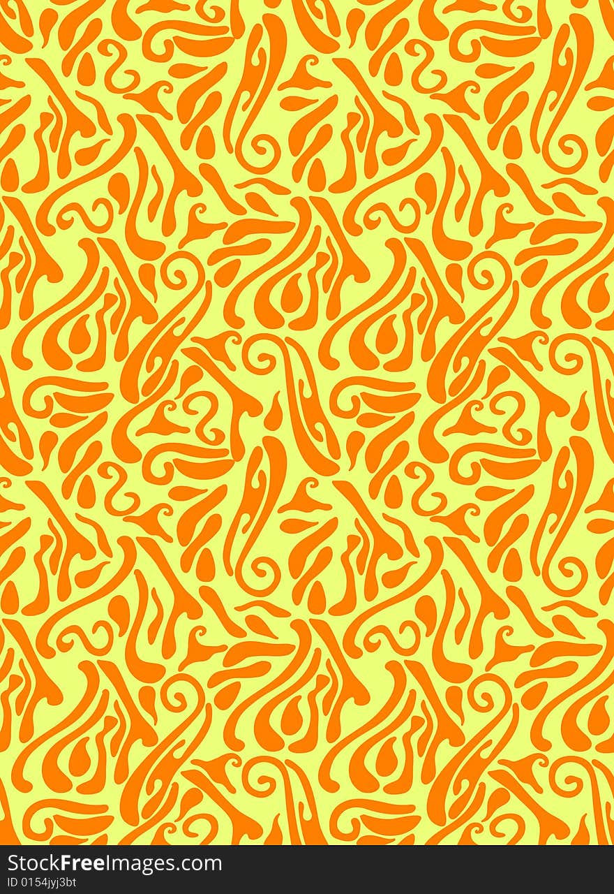 Vector illustration with orange abstraction. Vector illustration with orange abstraction