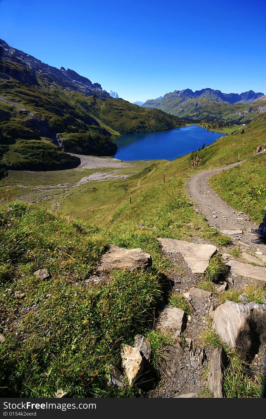 The beautiful tarn in Alps