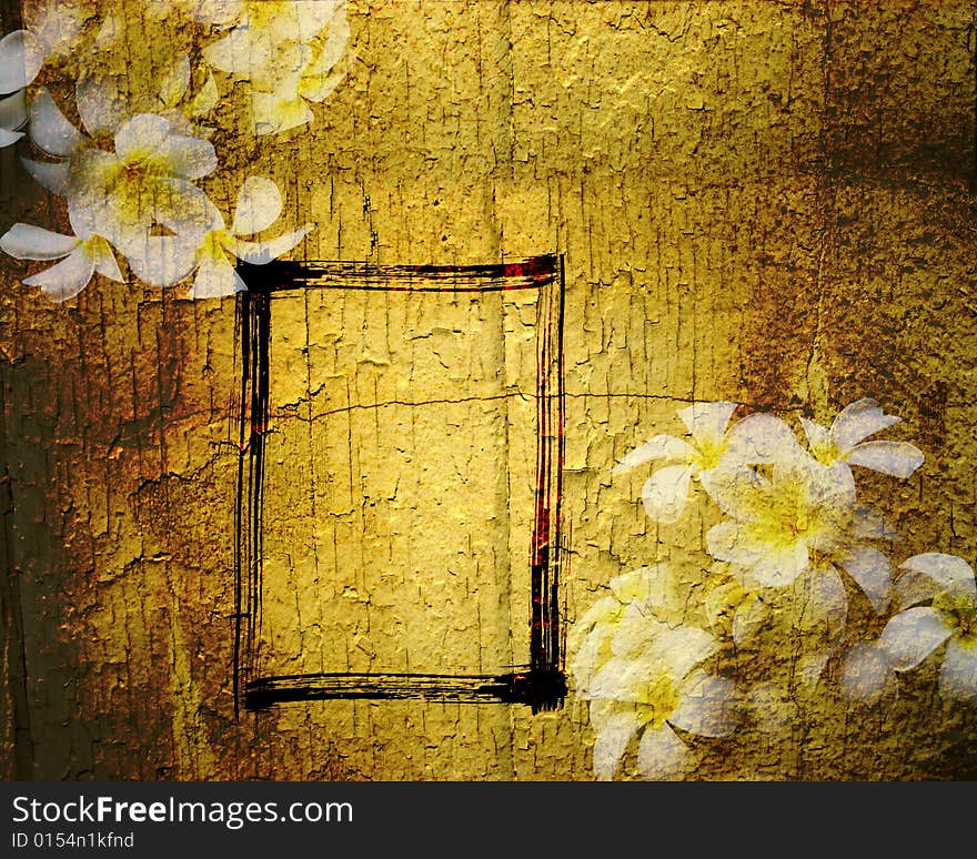 Grunge background with  cracks, dirt, stains,floral. Grunge background with  cracks, dirt, stains,floral