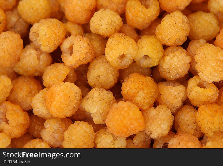 Yellow Raspberry Background