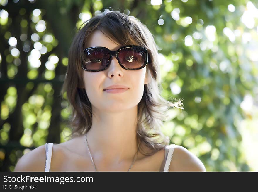 Woman Close-Up Portrait Outdoors