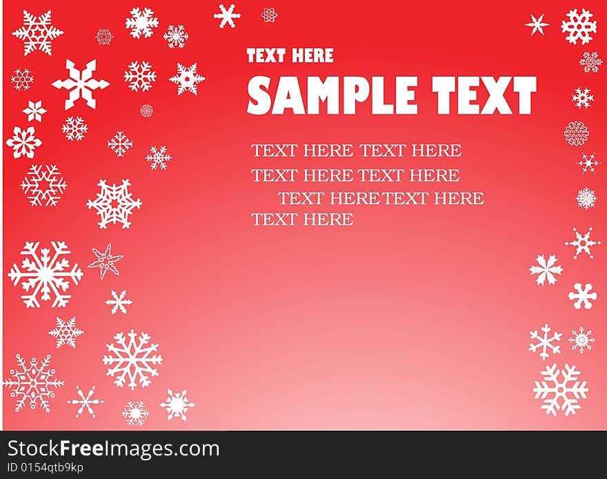 Christmas background on red backgroud vector