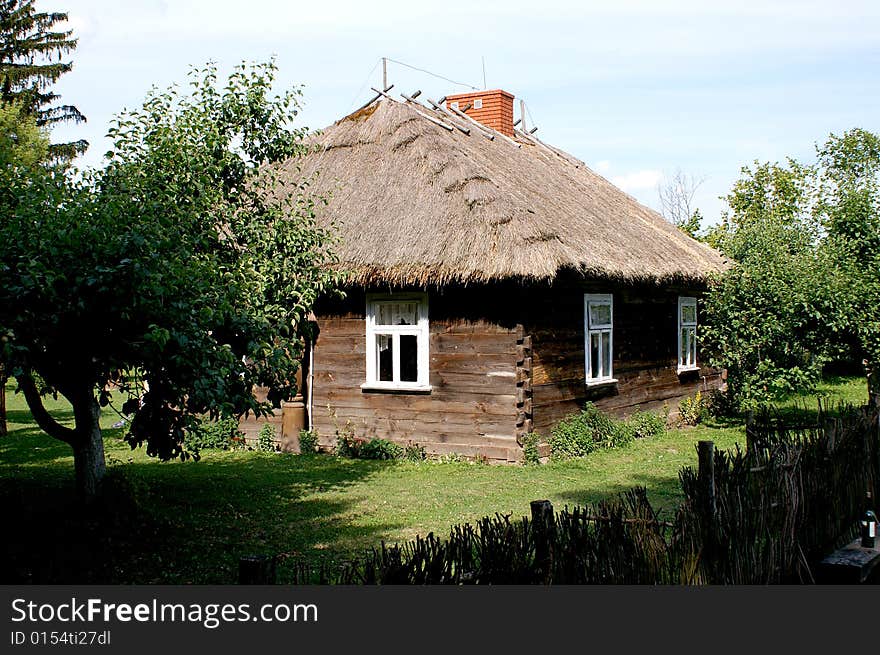 Very old cottage with wood from Poland. Very old cottage with wood from Poland