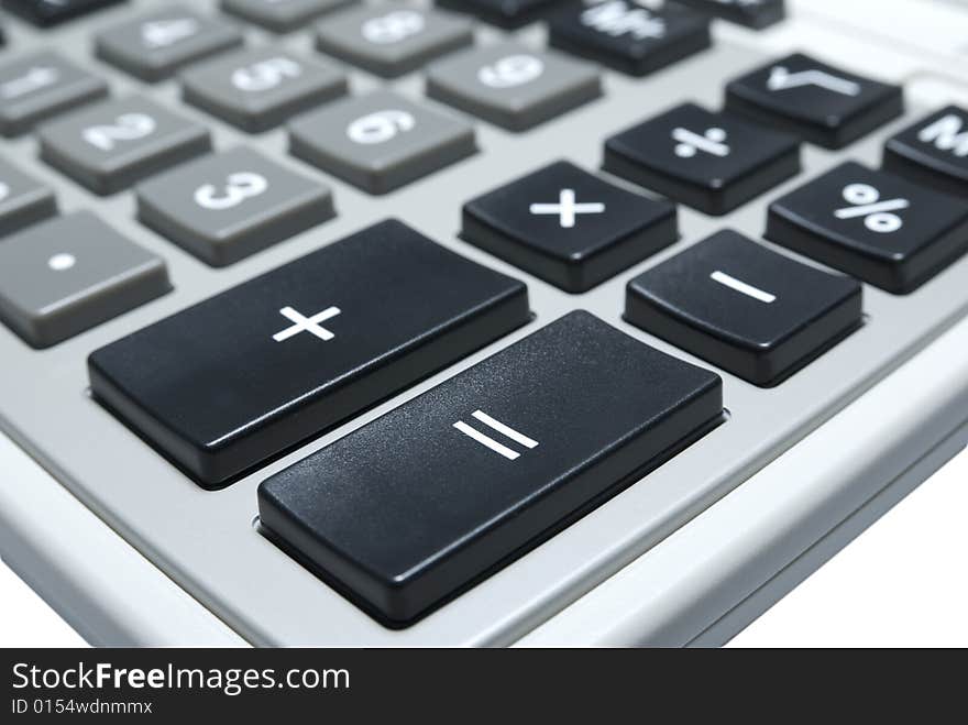 Calculator Macro Isolated With Clipping Path