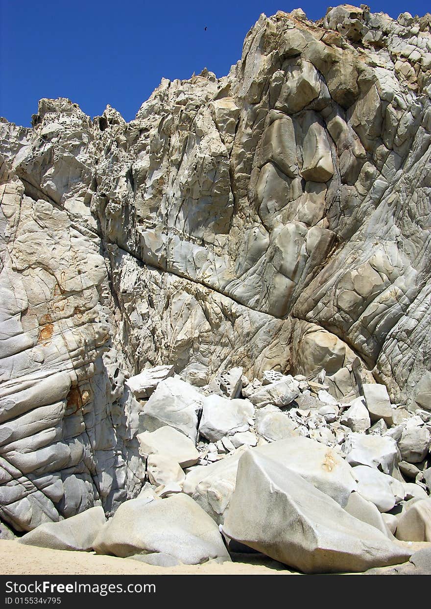 The world of different shape rocks on Lovers' beach in Cabo San Lucas, Mexico. The world of different shape rocks on Lovers' beach in Cabo San Lucas, Mexico.