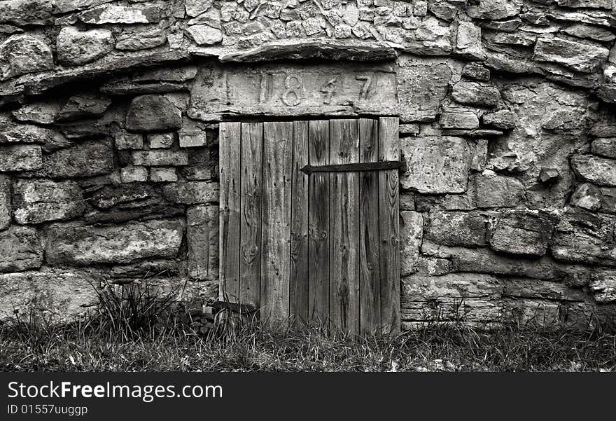 Old icebox, see in a little Village. Old icebox, see in a little Village