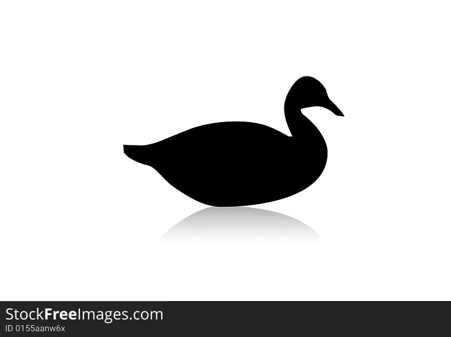 Duck silhouette