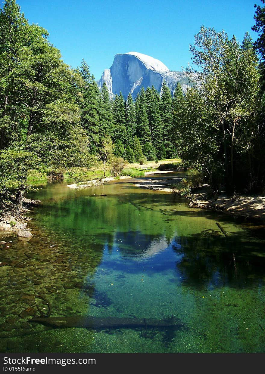 Half Dome reflection at Yosemite National Park