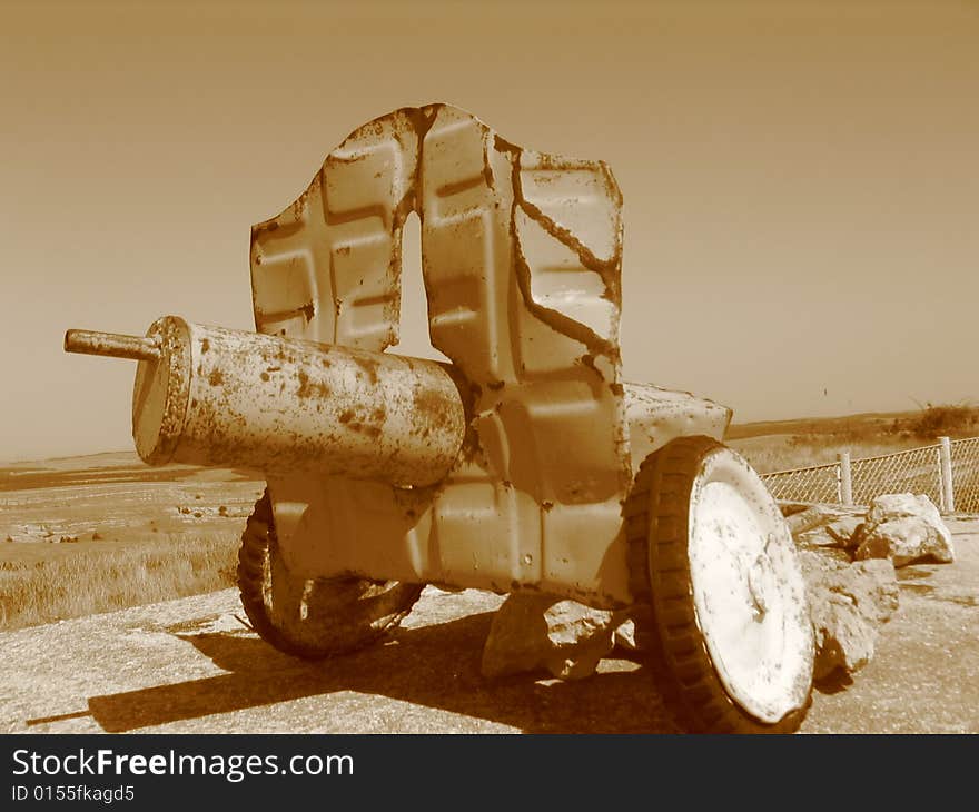 Old tank on the roof