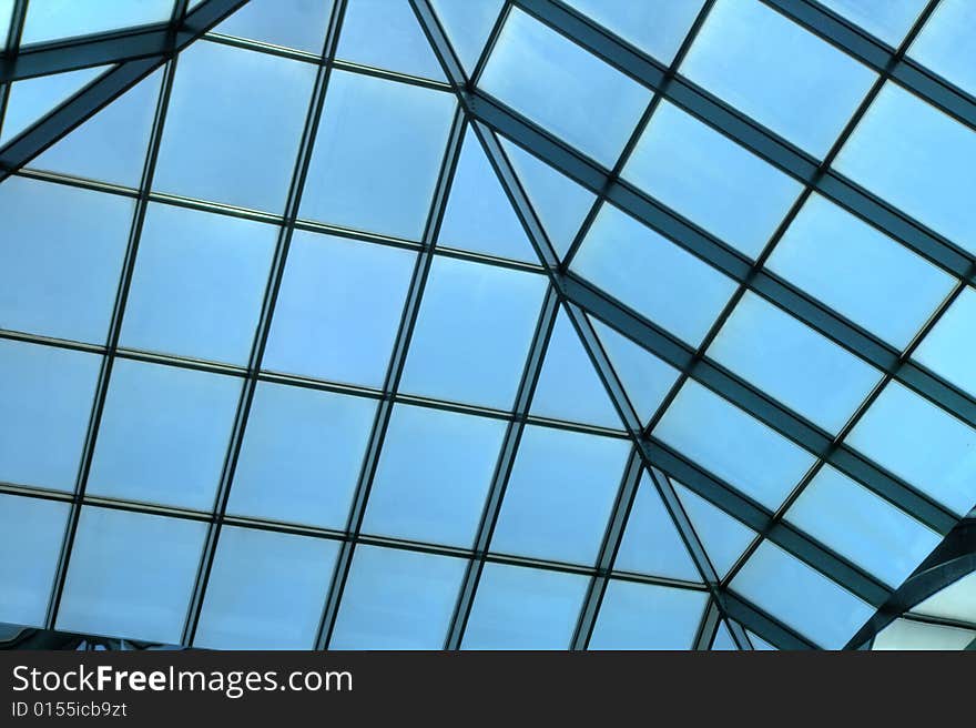 A skylight in a mall