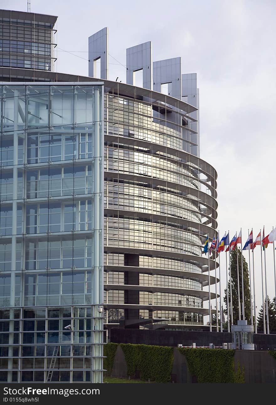 Image of the european Parliament in Strasbourg,