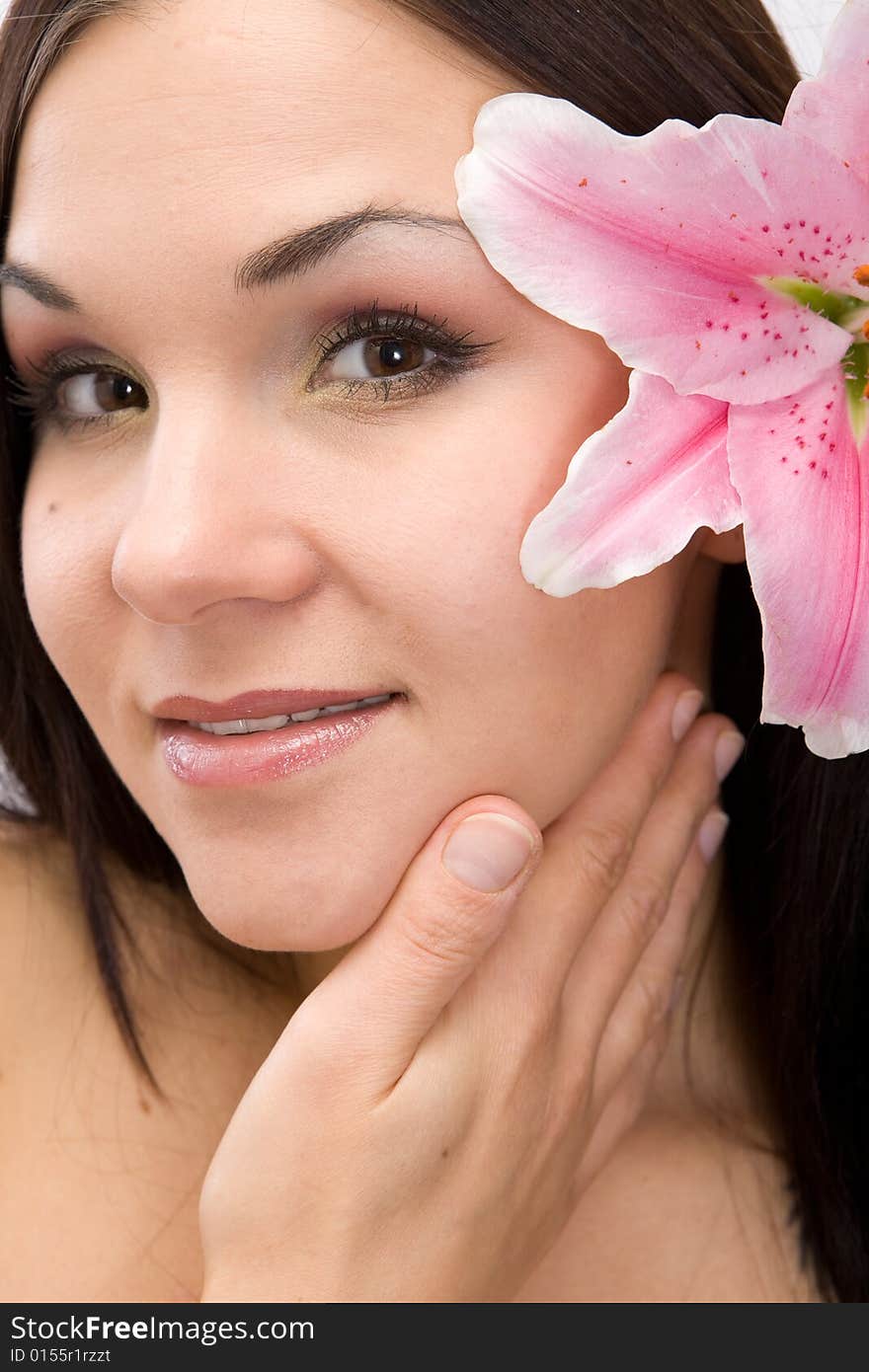 Woman With Flower