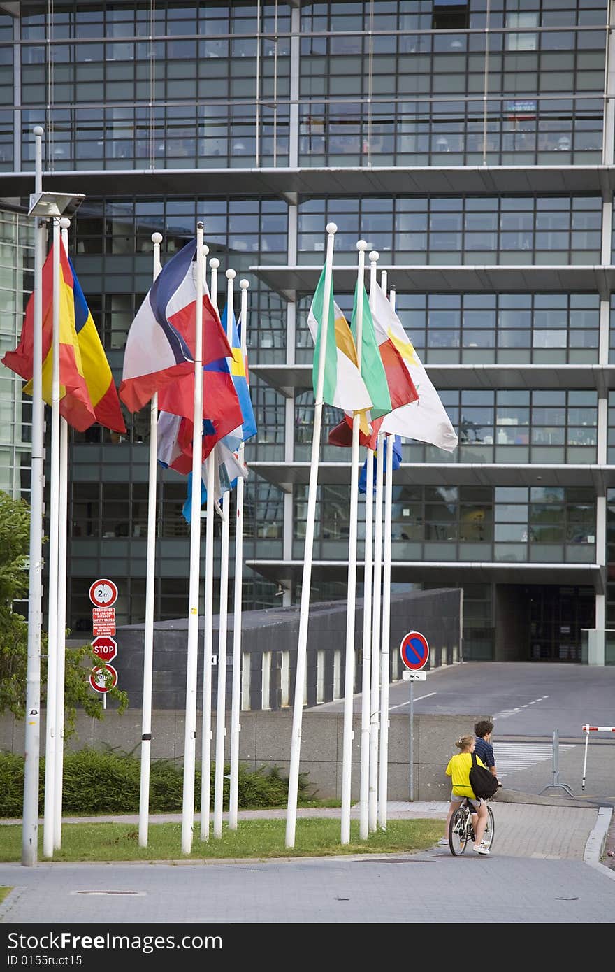 Image of the european Parliament in Strasbourg,