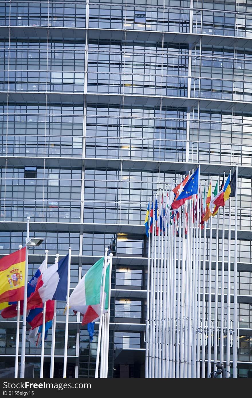 Image of the european Parliament in Strasbourg,