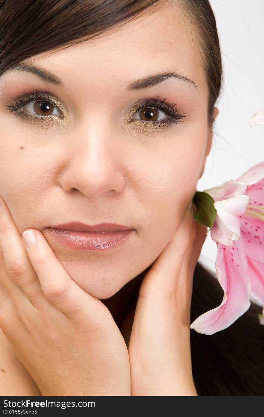 Woman With Flower