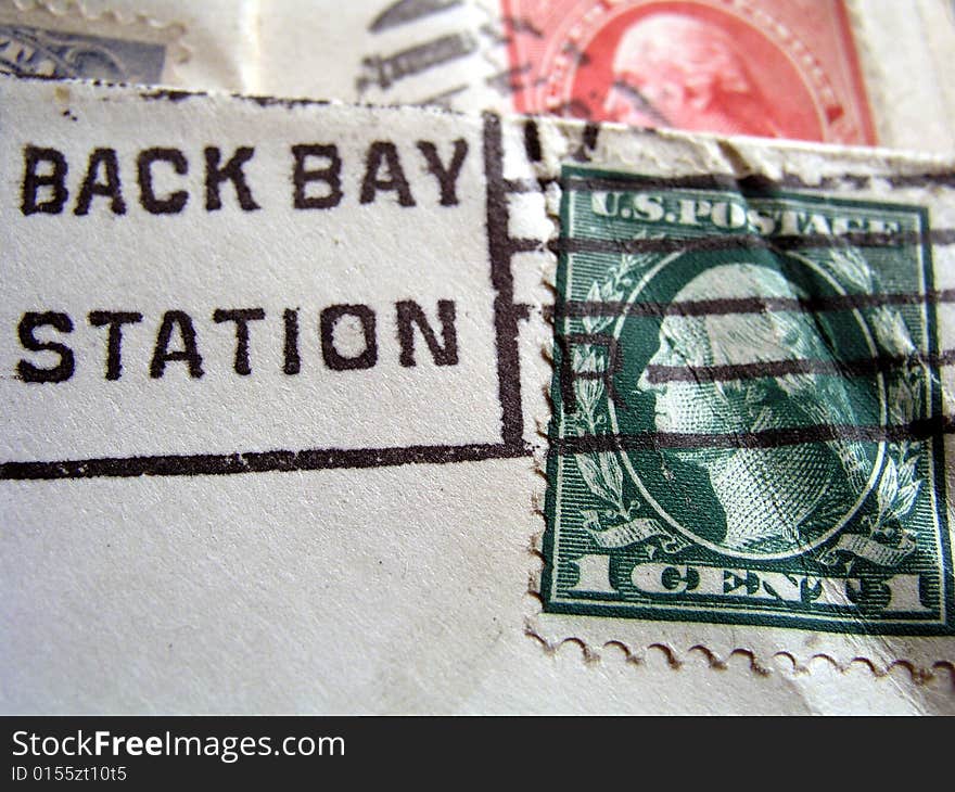 Back bay old stamp