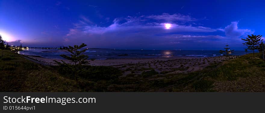 Panaroma of The Entrance beach NSW Australia