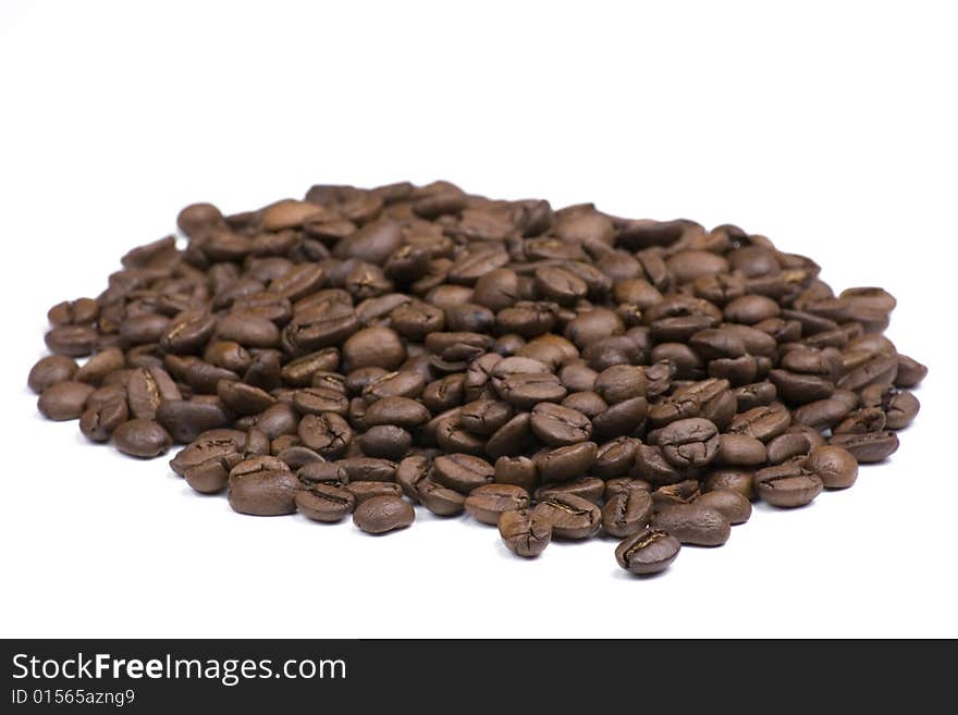 Coffee Beans on White Background