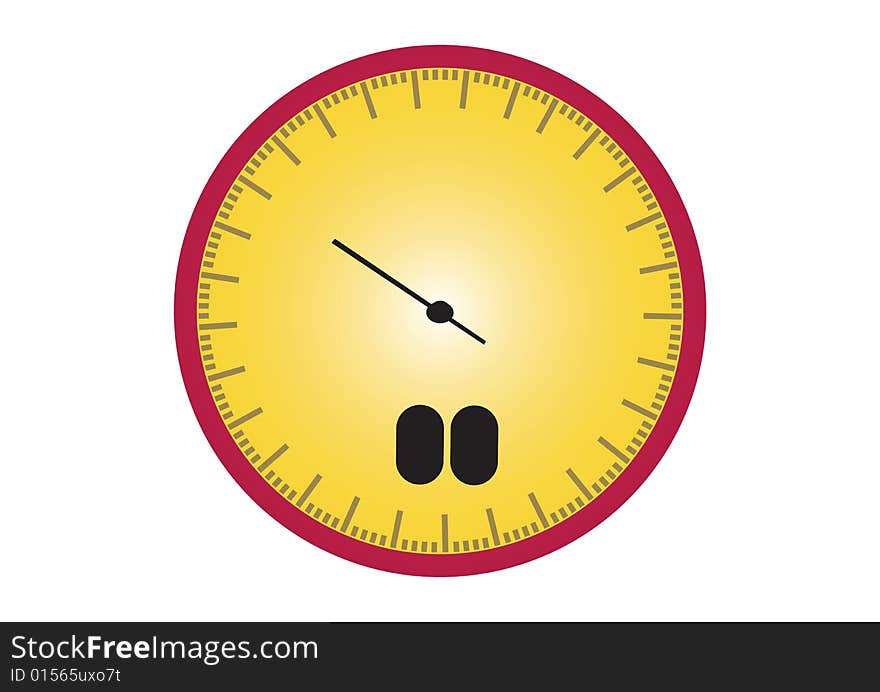 Isolated Speedometer  in white background