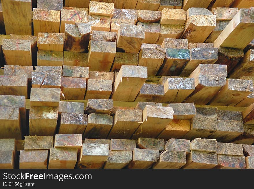 Macro of wood on the construction site. Macro of wood on the construction site