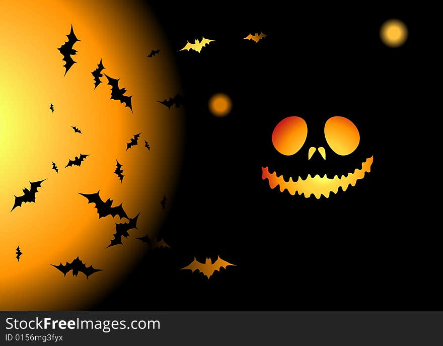 Halloween night background