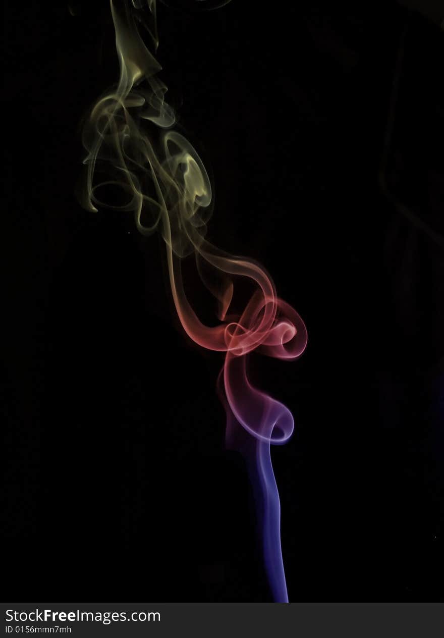 Abstract color smoke