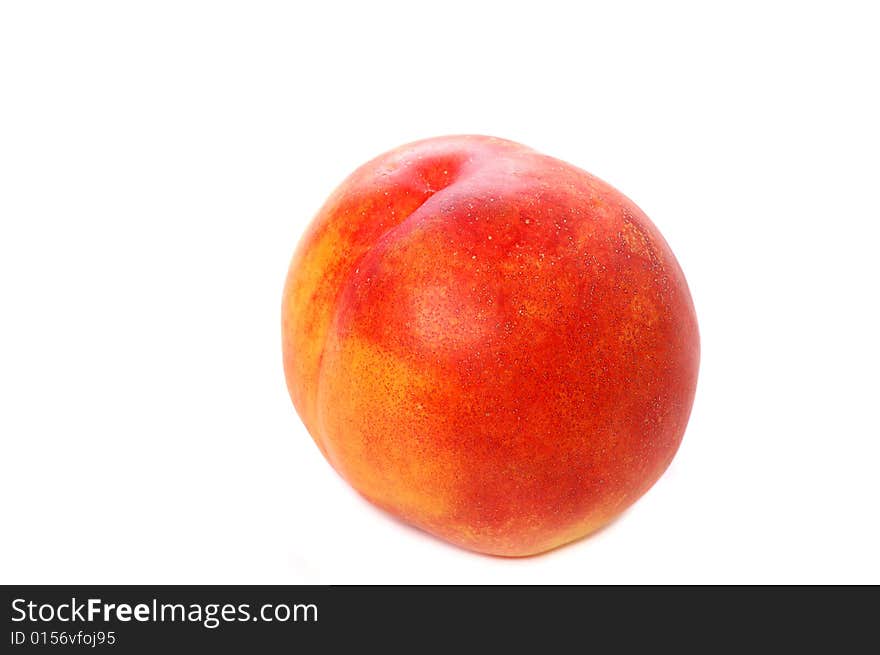 Nectarine isolated on white background