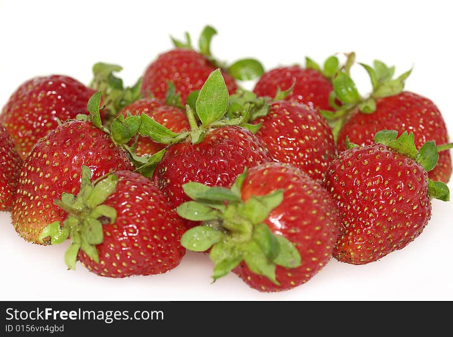 Fresh strawberry isolated on white background