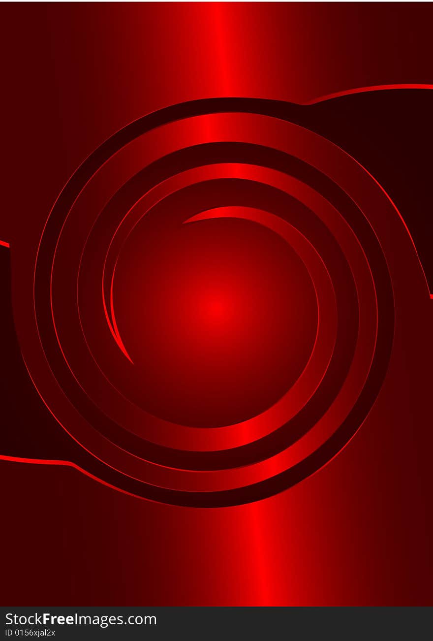 Abstract red background, vector illustration