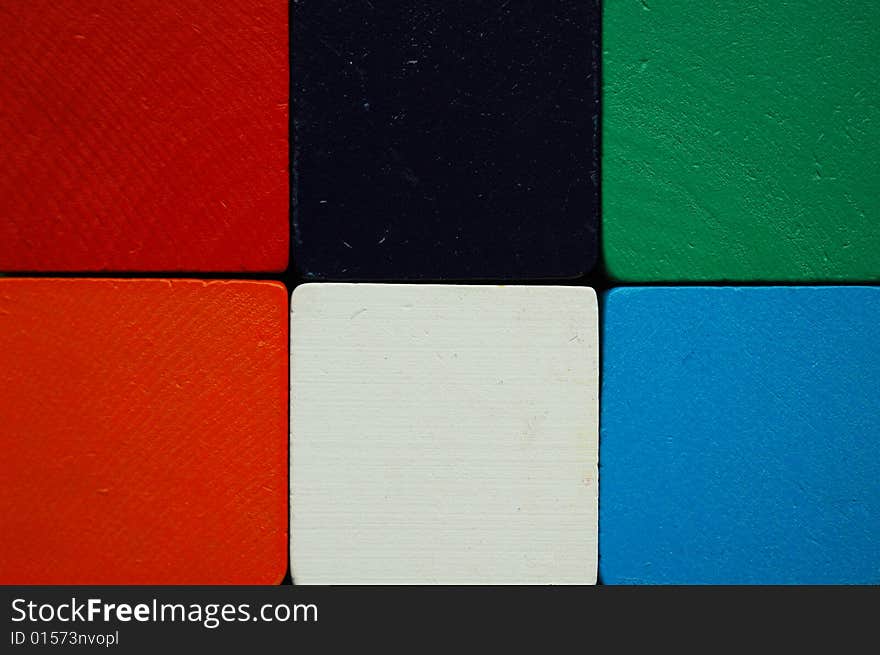 Abstract colorful wooden blocks background