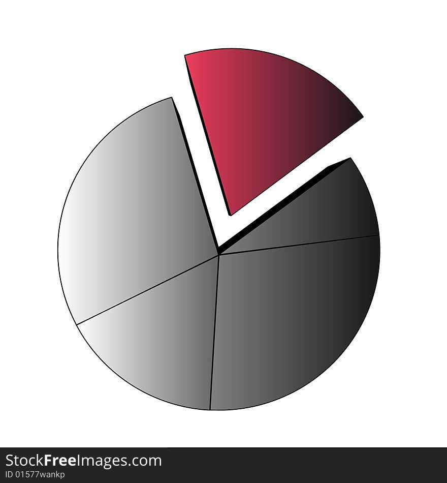 Circle diagram - isolated diagram on white (with vector EPS format). Circle diagram - isolated diagram on white (with vector EPS format)