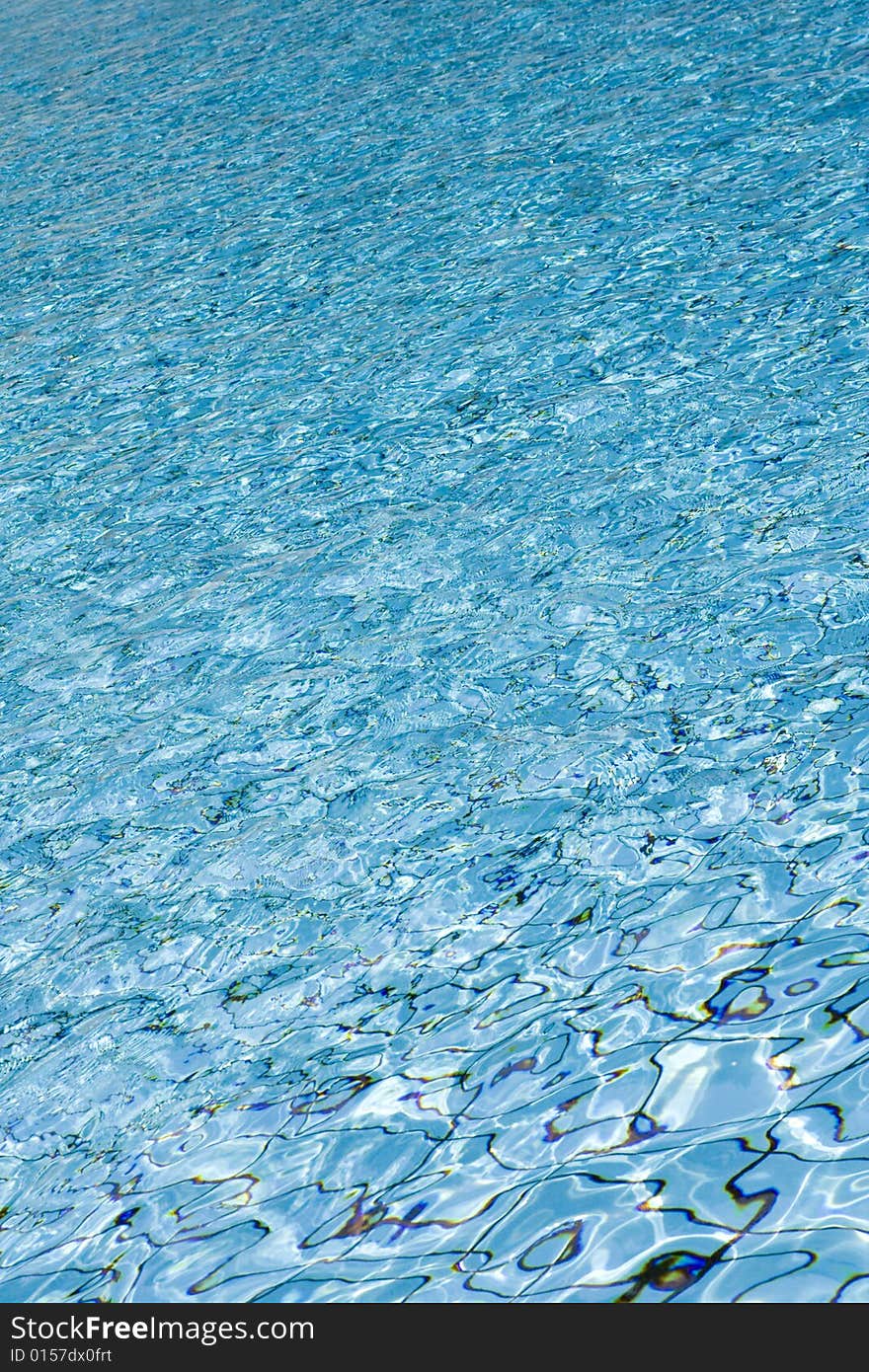 Background of wavy water in the Swimming pool