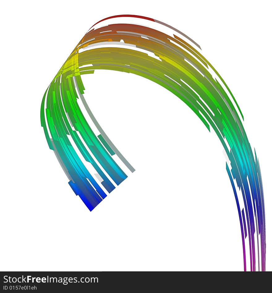 A illustration of colorful dynamic stripes. A illustration of colorful dynamic stripes.