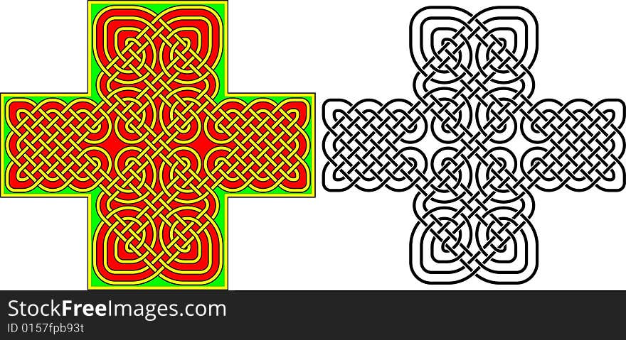 Vector illustration of celtic geometric ornament. Vector illustration of celtic geometric ornament