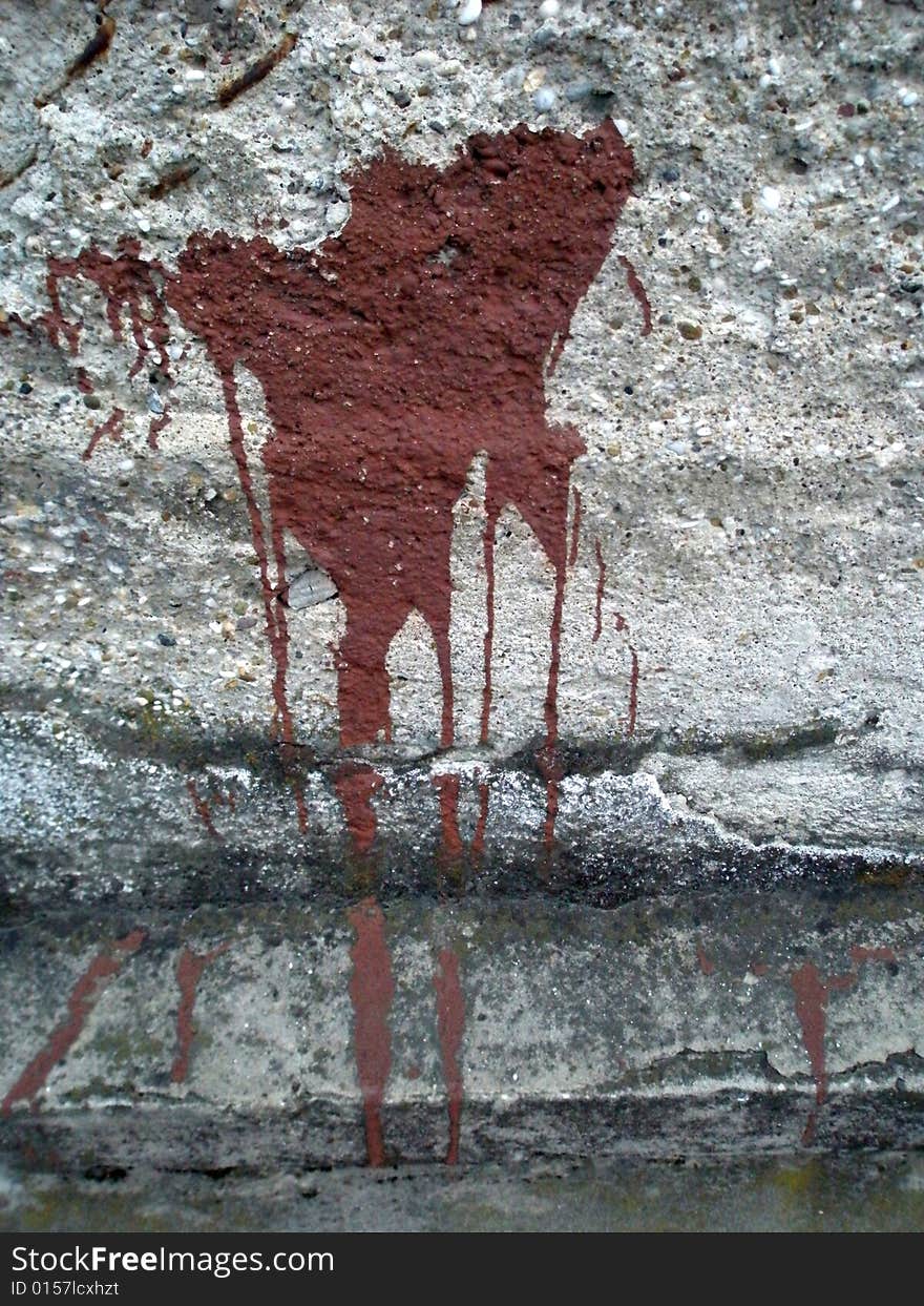 Image of stain on wall.