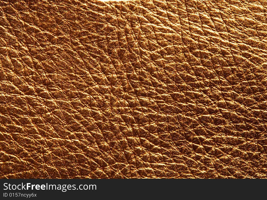 Natural Leather texture with brown colored