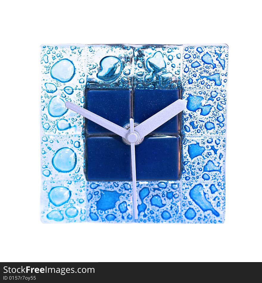 Blue clock