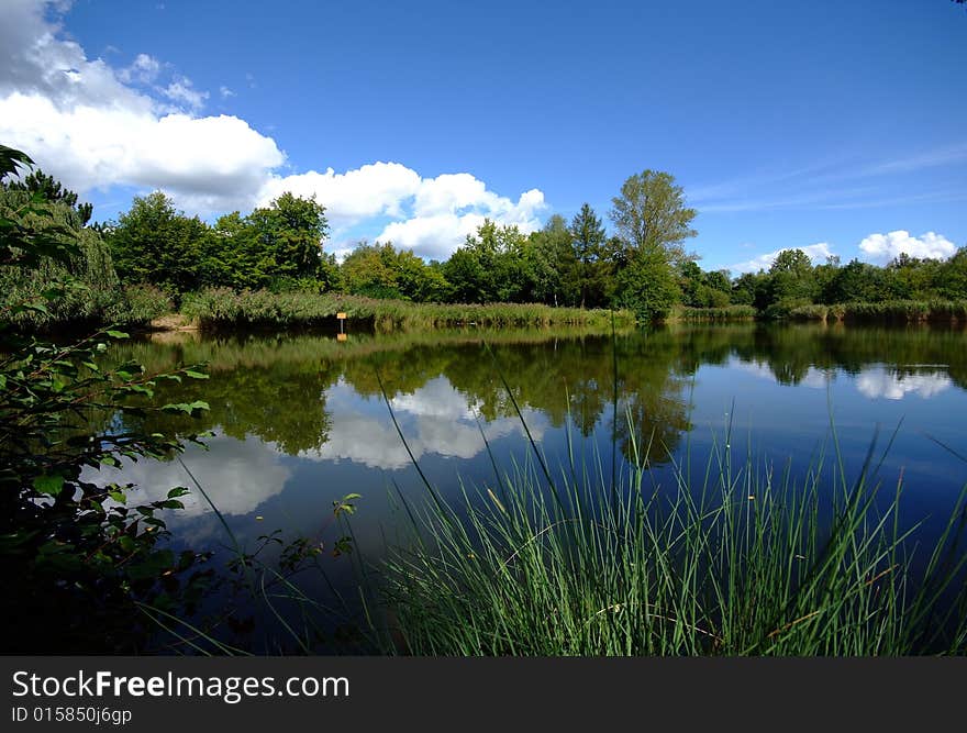 Lake Butzensee near Tuebingen, south west Germany