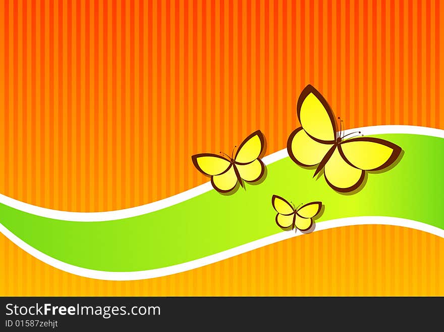 Vector illustration of Butterfly background. Vector illustration of Butterfly background