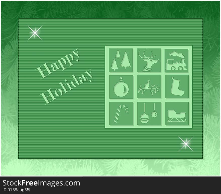 Background with silhouette -Christmas theme. Background with silhouette -Christmas theme